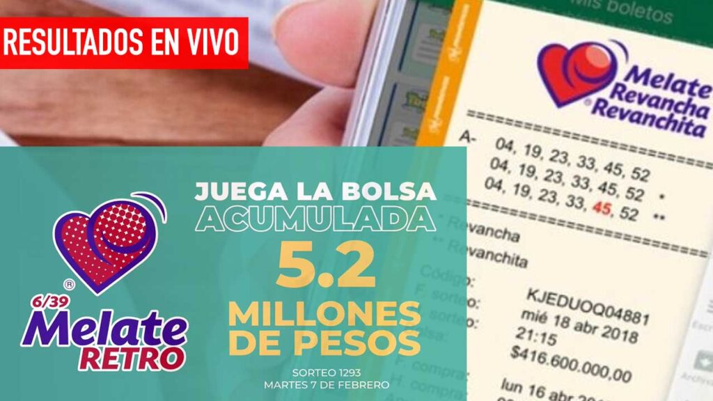 Resultados Melate Retro 1293 De Hoy 7 De Febrero De 2023 En Vivo