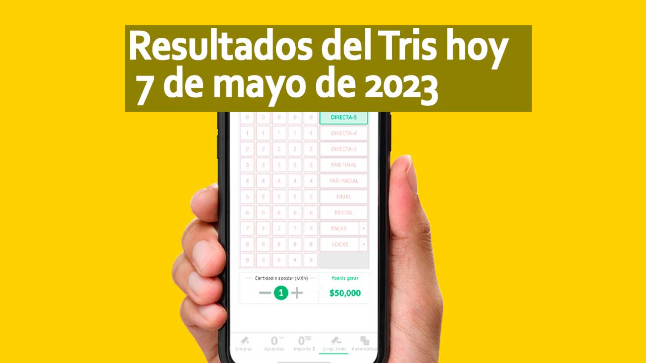 Resultados Tris Hoy Domingo 7 De Mayo 2023 Clásico Mediodía Extra