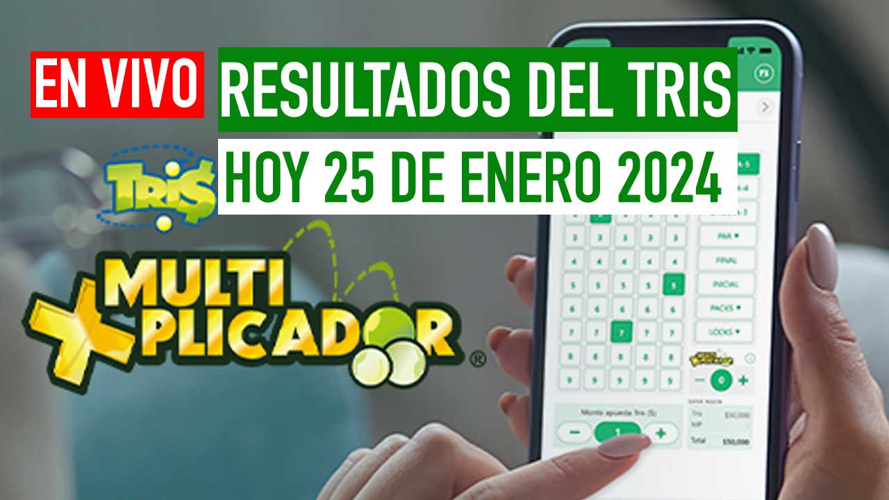 Resultados Tris hoy 25 de enero 2024 Lista de Premios